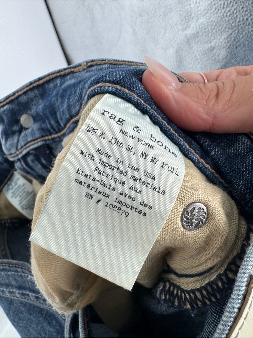 Rag & Bone Sofie High-Rise Ankle Ultra Wide Jeans - Size 24 - Picture 11 of 15